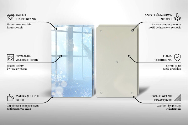 Tapa encimera Textura de invierno