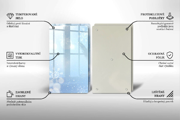 Tapa encimera Textura de invierno