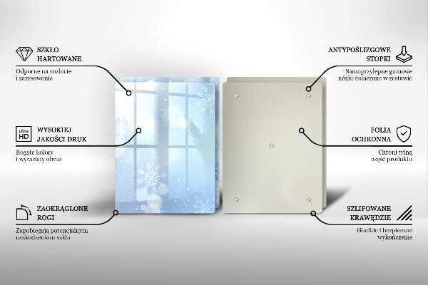 Tapa encimera Textura de invierno