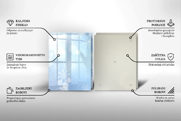 Tapa encimera Textura de invierno