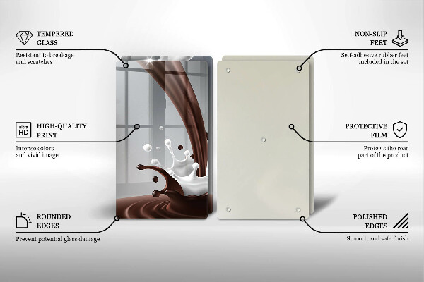 Tapa encimera Leche y chocolate