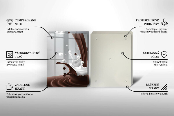 Tapa encimera Leche y chocolate