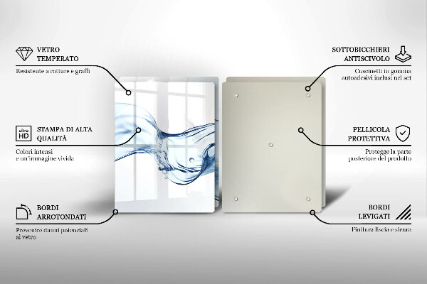 Tapa encimera Agua cristalina
