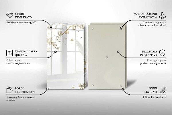 Tapa encimera Decoraciones de invierno