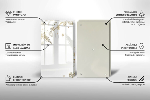 Tapa encimera Decoraciones de invierno