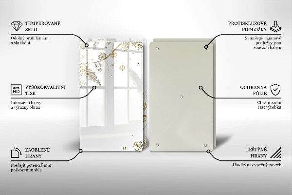 Tapa encimera Decoraciones de invierno