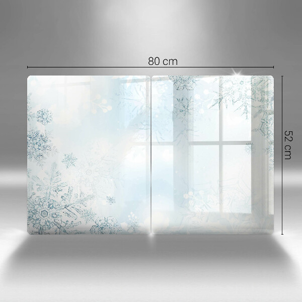 Protector pared cocina Copo de nieve