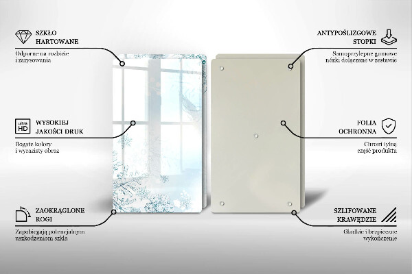 Protector pared cocina Copo de nieve