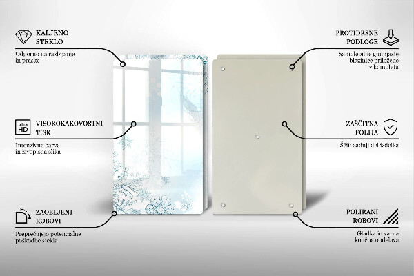 Protector pared cocina Copo de nieve