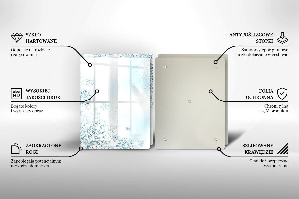 Protector pared cocina Copo de nieve