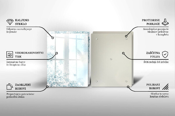 Protector pared cocina Copo de nieve