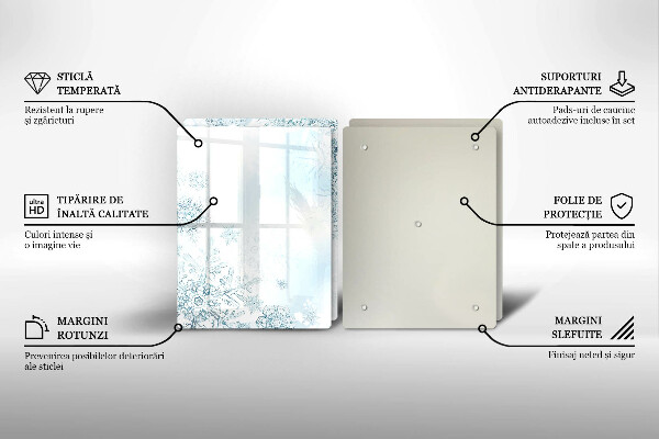 Protector pared cocina Copo de nieve