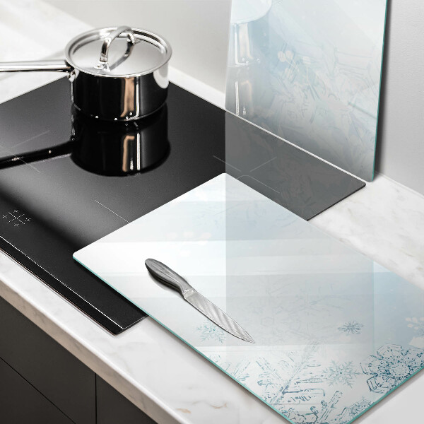 Protector pared cocina Copo de nieve