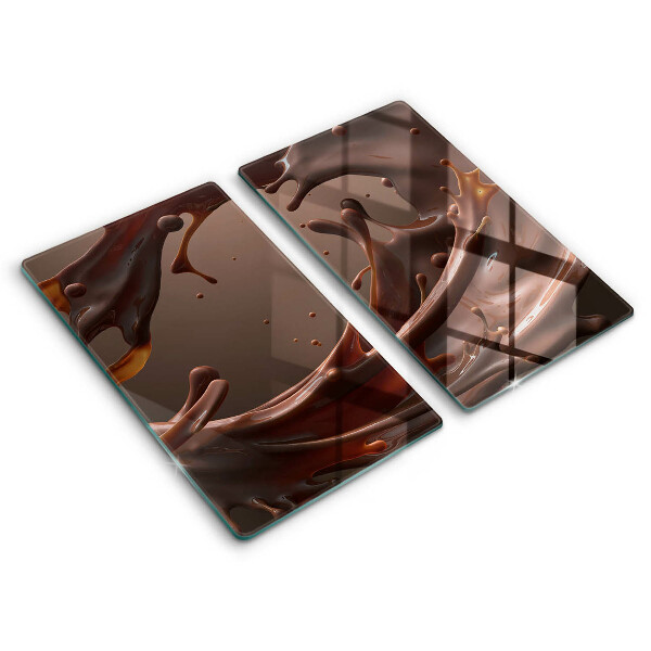 Protector pared cocina Chocolate liquido