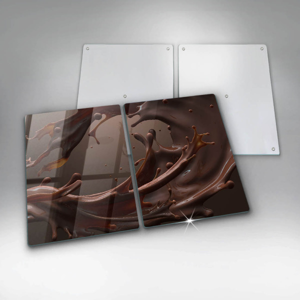 Protector pared cocina Chocolate liquido