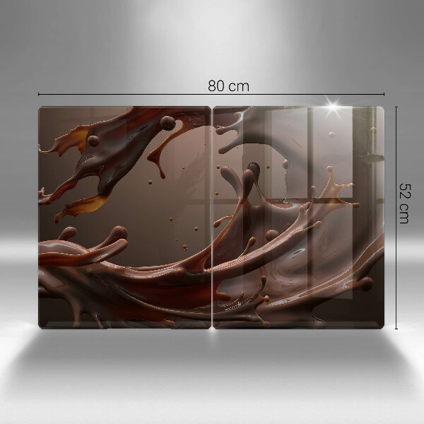 Protector pared cocina Chocolate liquido