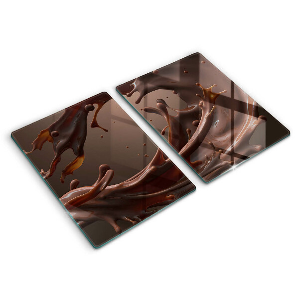 Protector pared cocina Chocolate liquido