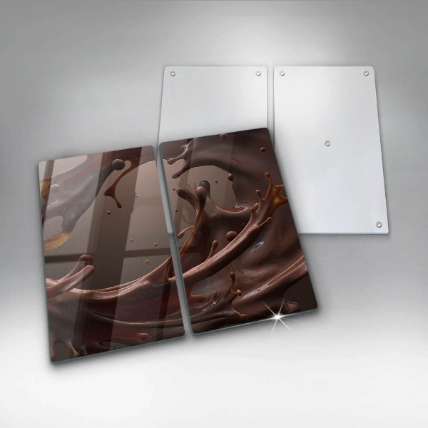 Protector pared cocina Chocolate liquido