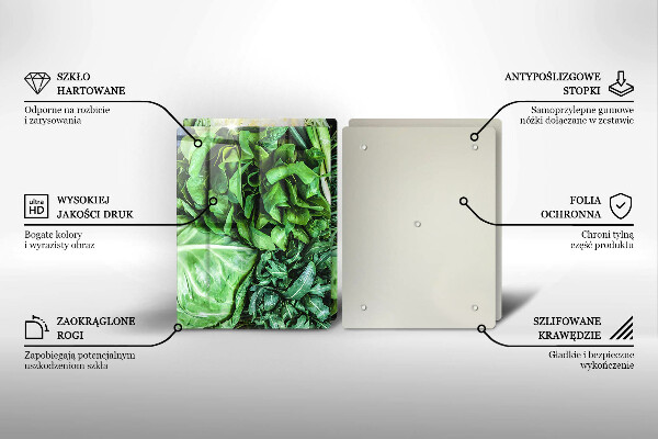 Protector pared cocina Vegetales verdes