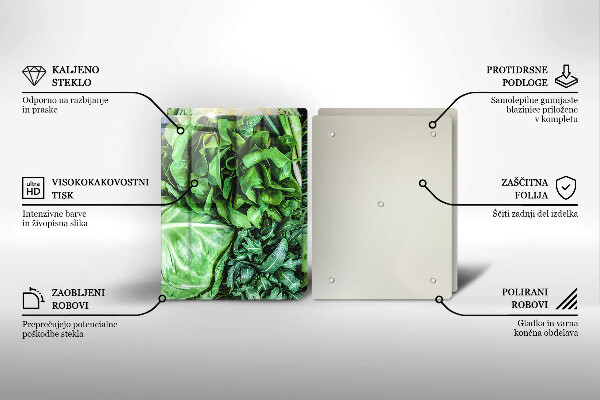 Protector pared cocina Vegetales verdes