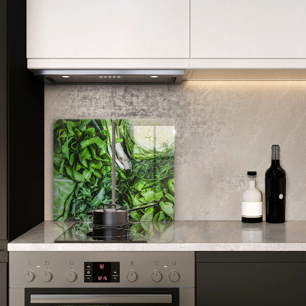 Protector pared cocina Vegetales verdes