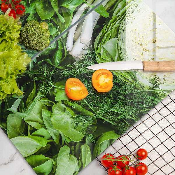 Protector pared cocina Vegetales verdes