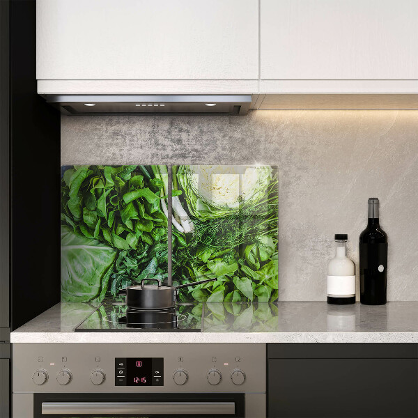 Protector pared cocina Vegetales verdes