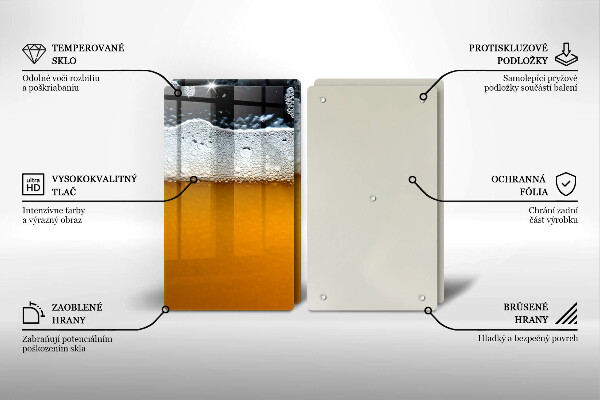 Protector pared cocina Beber espuma de cerveza