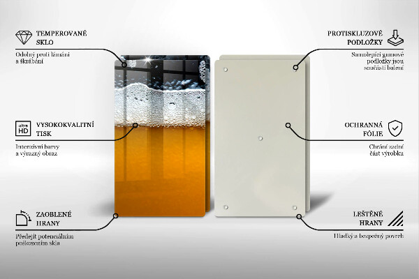 Protector pared cocina Beber espuma de cerveza