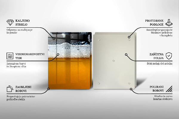 Protector pared cocina Beber espuma de cerveza