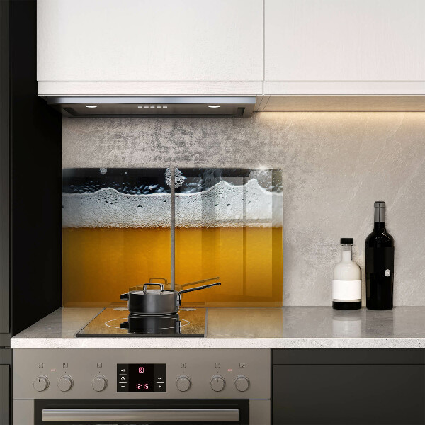 Protector pared cocina Beber espuma de cerveza