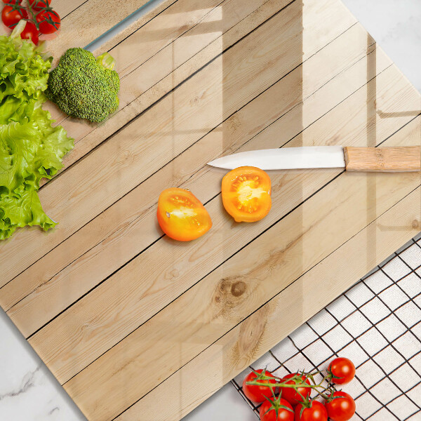 Protector pared cocina Tablas de madera delicadas