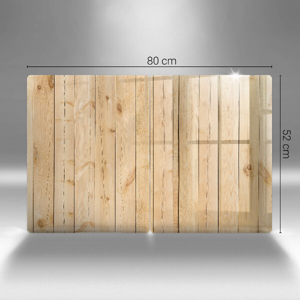 Protector pared cocina Tablas de madera delicadas