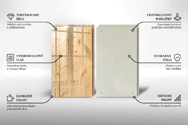 Protector pared cocina Tablas de madera delicadas