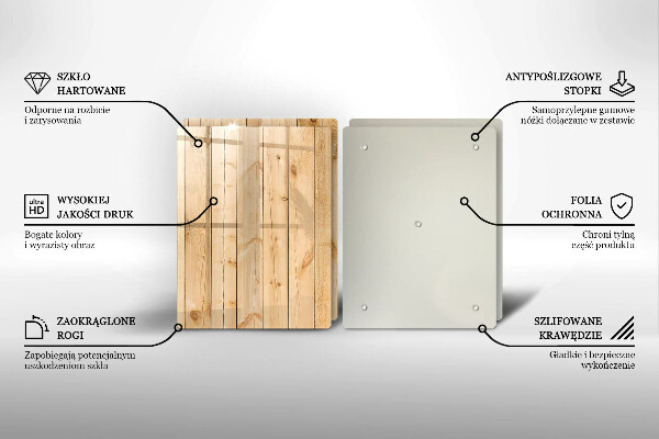 Protector pared cocina Tablas de madera delicadas
