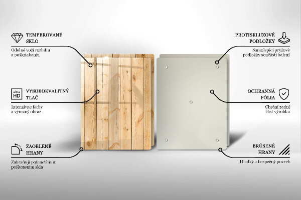 Protector pared cocina Tablas de madera delicadas