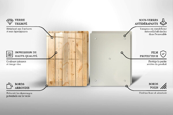 Protector pared cocina Tablas de madera delicadas