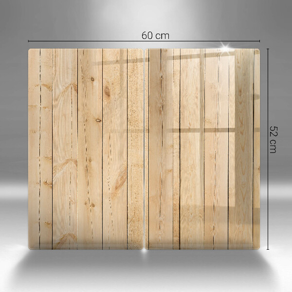 Protector pared cocina Tablas de madera delicadas