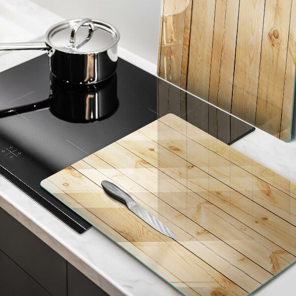 Protector pared cocina Tablas de madera delicadas