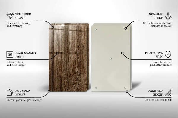 Protector pared cocina Textura de madera