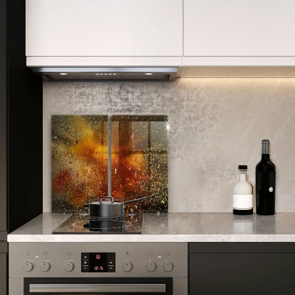 Protector pared cocina Especias coloridas