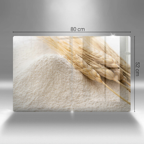 Protector pared cocina Harina y espigas de grano