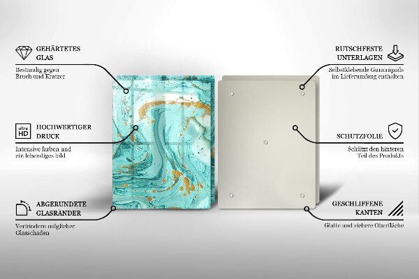 Protector pared cocina Abstracción azul