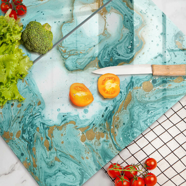 Protector pared cocina Abstracción azul