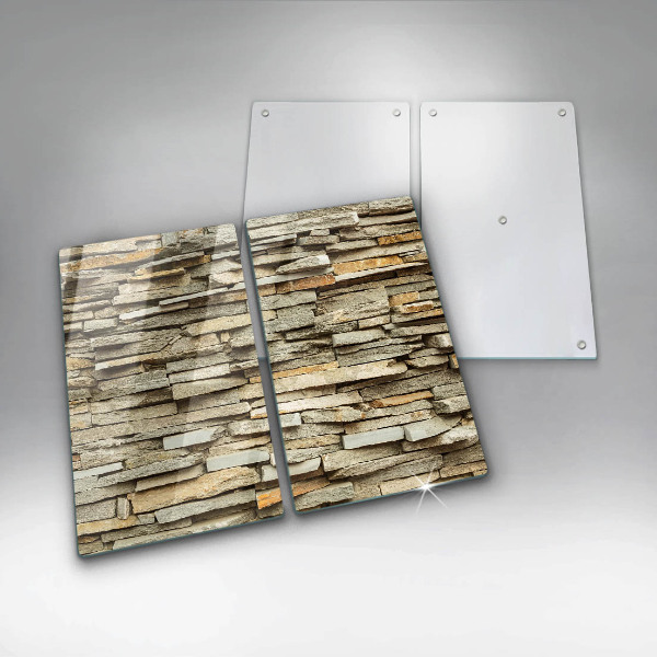 Protector pared cocina Piedras decorativas