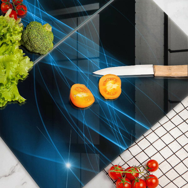 Protector pared cocina Humo azul abstracto