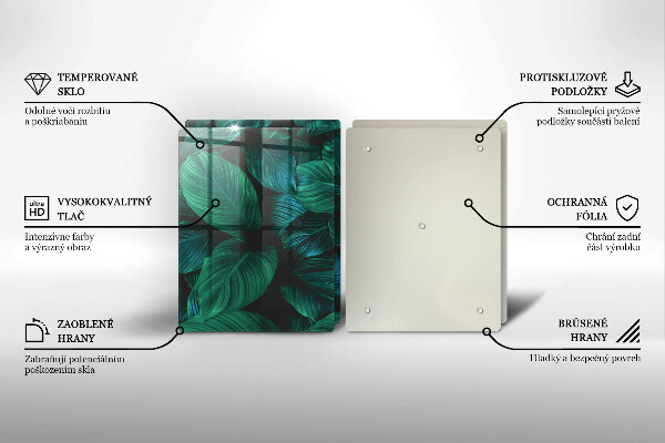 Protector pared cocina Hojas de la selva