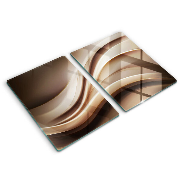 Protector pared cocina Líneas suaves de abstracción