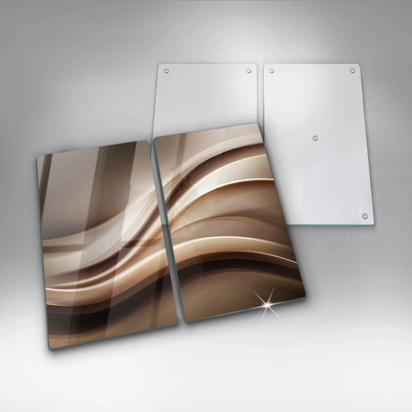 Protector pared cocina Líneas suaves de abstracción