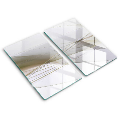 Protector pared cocina Diseño de líneas abstractas.